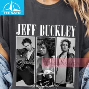 Jeff Buckley Photo Collage Signature Graphic Shirt