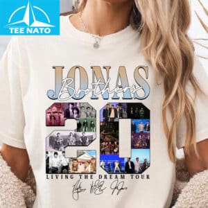 Jonas Brothers 20 Living The Dream Tour Concert Shirt1
