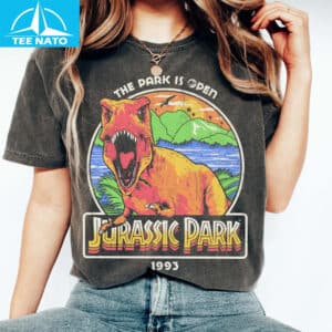 Jurassic Park 1993 The Park Is Open Jurassic Park Shirt