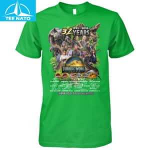 Jurassic World 32 Years 1993 2025 Anniversary Thank You For The Memories Shirt3