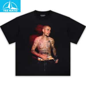 Justin Bieber Tattooed Pop Singer Black Shirt