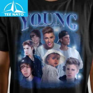 Justin Bieber Young Photo Collage Shirt 12 Justin Bieber Young Photo Collage Shirt