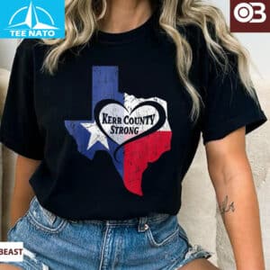 Kerr County Strong Hope Strength Community Texas Strong Hear Shirt