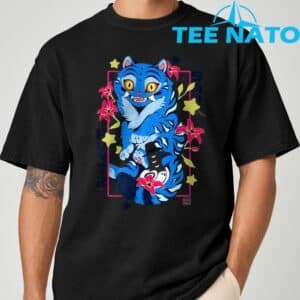 Kpop Demon Saja Huntrix Blue Tiger And Bird T Shirt 2