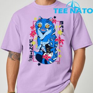 Kpop Demon Saja Huntrix Blue Tiger And Bird T Shirt 6