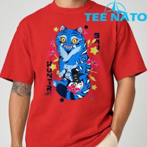 Kpop Demon Saja Huntrix Blue Tiger And Bird T Shirt 8