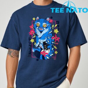 Kpop Demon Saja Huntrix Blue Tiger And Bird T Shirt 9