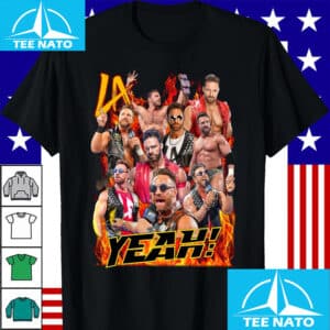 LA Knight Wrestling Collage Shirt
