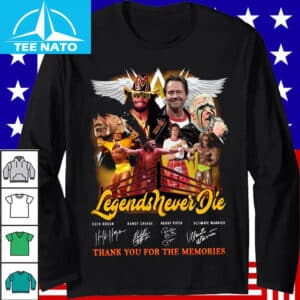 Legends Never Die Wrestling Superstars Thank You For The Memories Shirt2