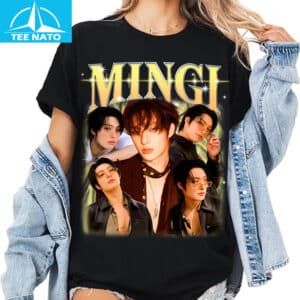 Mingi Ateez Vintage T shirt
