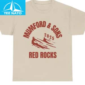 Mumford and Sons 2025 Tour Sand Shirt