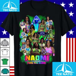 Naomi Wrestling Glow Womens Champion Collage Shirt