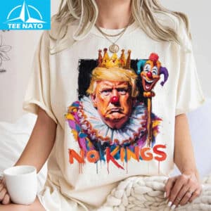 No Kings Donald Trump Clown Graphic Shirt