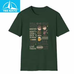 Oasis Band Britpop Music Song Titles Shirt4