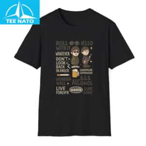 Oasis Band Britpop Music Song Titles Shirt7