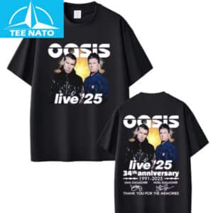 Oasis Live 25 34th Anniversary Shirt
