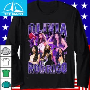 Olivia Rodrigo Vintage Style Pop Music Collage Shirt2