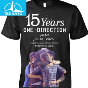 One Direction 15 Years 2010 2025 Thank You For The Memories We Love You Liam Shirt