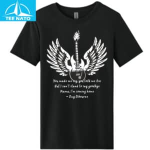 Ozzy Osbourne Mama Im Coming Home Guitar Wings Lyric Shirt