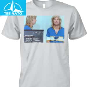 Ozzy Osbourne Shelby County Mugshot Blue Shirt1