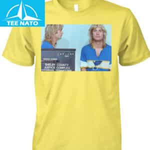 Ozzy Osbourne Shelby County Mugshot Blue Shirt2