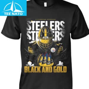 Pittsburgh Steelers Black And Gold Football Graphic Shirt