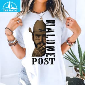 Post Malone Cowboy Hat Smoking Graphic Shirt