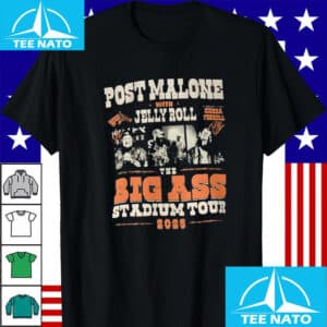 Post Malone Jelly Roll Tour 2025 T shirt