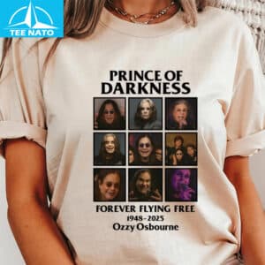 Prince of Darkness Forever Flying Free 1948 2025 Ozzy Osbourne Shirt