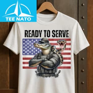 Ready to Serve Gator Snake Flag Shir