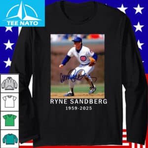 Remembering Ryne Sandberg Signature 1959 2025 Shirt2