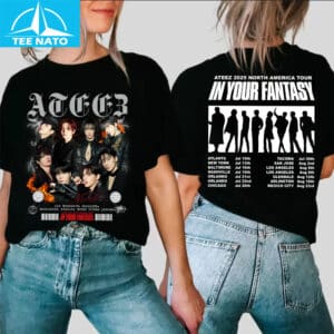 Retro Ateez In Your Fantasy World Tour 2025 Shirt