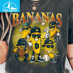 Retro Bananas Baseball Shirt