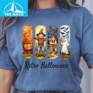 Retro Halloween T shirt3