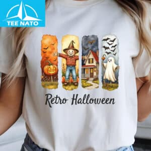 Retro Halloween T shirt4