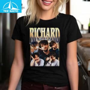 Richard Harmon Actor Vintage Style Photo Collage Shirt3