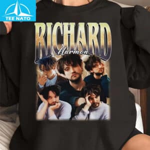 Richard Harmon Actor Vintage Style Photo Collage Shirt4