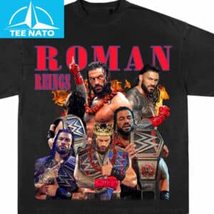 Roman Reigns WWE Professional Wrestler Collage Shirt1