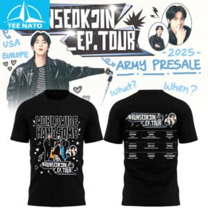 Run Seokjin EP Tour 2025 Run Jin BTS The First Tour T Shirt