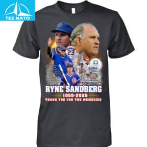 Ryne Sandberg Chicago Cubs 1959 2025 Baseball Memories TShirt