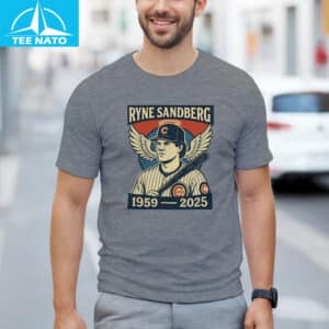 Ryne Sandberg Cubs Legend 1959–2025 Memorial Shirt3