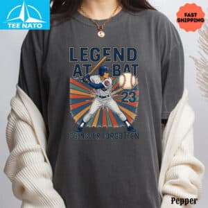 Ryne Sandberg Legend At Bat 23 Never Forgotten Baseball Fan Shirt2