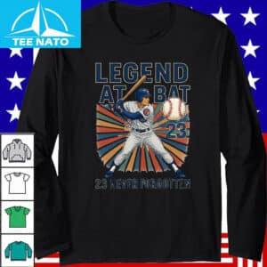 Ryne Sandberg Legend At Bat 23 Never Forgotten Baseball Fan Shirt3