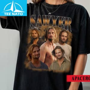 Sawyer Lost TV Series Vintage Style Character Shirt