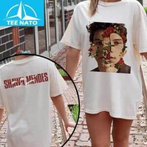 Shawn Mendes Read Your Mind Floral Face Graphic Shirt