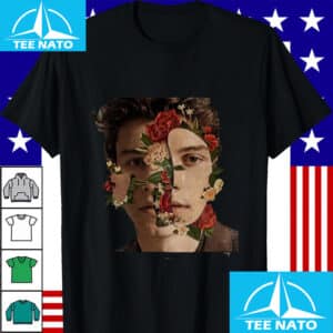 Shawn Mendes Read Your Mind Floral Face Graphic Shirt3