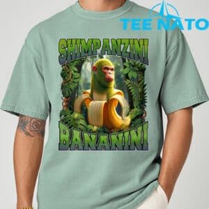 Shimpanzini Bananini Italian Brainrot Chimpanzee and Banana Shirt 2