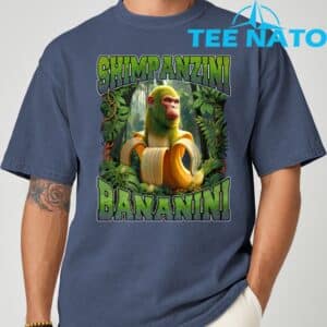 Shimpanzini Bananini Italian Brainrot Chimpanzee and Banana Shirt 4