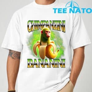 Shimpanzini Bananini Italian Brainrot Chimpanzee and Banana T Shirt 1