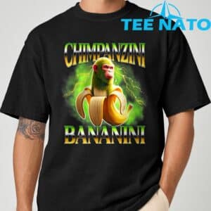 Shimpanzini Bananini Italian Brainrot Chimpanzee and Banana T Shirt 2